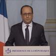 French President Francois Hollande makes a statement on television following attacks in Paris, France, in this still image taken from video on November 13, 2015.   REUTERS/Reuters TV/Pool
