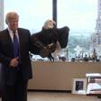 Donald Trump freaks out over bald eagle during shoot for Time magazine
