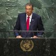 Benin"s Prime Minister Lionel Zinsou addresses attendees during the 70th session of the United Nations General Assembly at the U.N. Headquarters in New York, September 30, 2015.