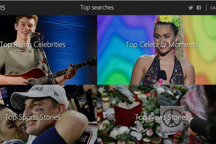 Bing top searches 2015