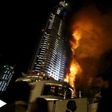 Footage showed flames engulfing the skyscraper.