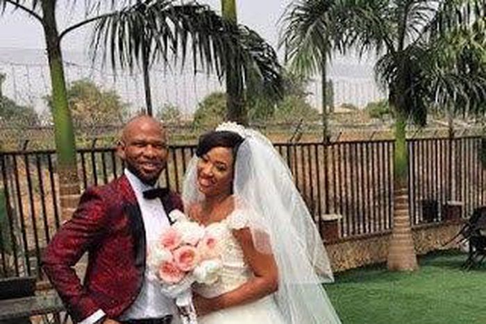 Benjamin Omesiete and his bride, Ifeyinwa Onyiuke