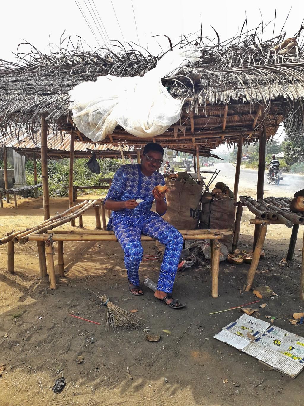 harold eating coconut