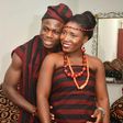 Moses Simon weds his wife, Ibukun Sarah Adenuga in Ibadan