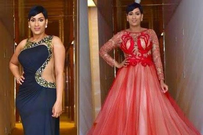 Juliet Ibrahim styled by Swankyjerry chose two looks to host the GLO CAF Awards.