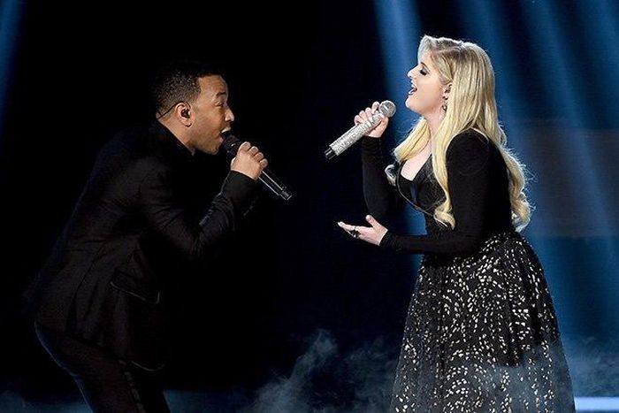 Meghan Trainor and John Legend