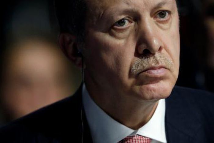 Turkish President Tayyip Erdogan at Le Bourget, near Paris, France, November 30, 2015.