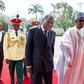 President Muhammadu Buhari meets with Benin Republic counterpart, Boni Yayi in Abuja on December 8, 2015