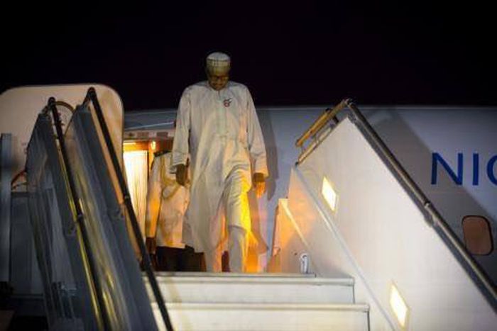 President Muhammadu Buhari in South Africa