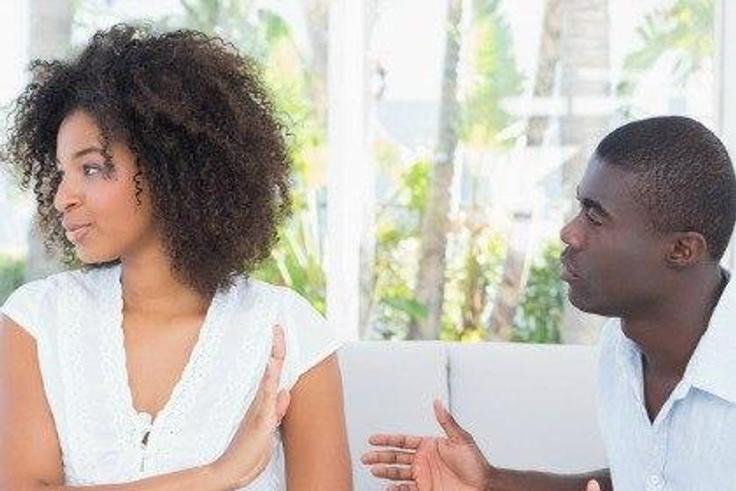 Couple talking