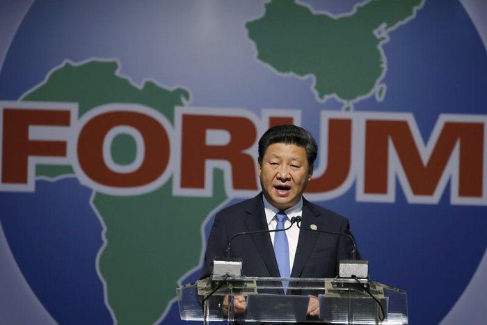China's President Xi Jinping speaks during a Forum on China-Africa Cooperation in Sandton, Johannesburg, December 4, 2015. REUTERS/Siphiwe Sibeko