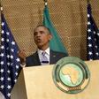 U.S. President Barack Obama delivers remarks at the African Union in Addis Ababa, Ethiopia July 28, 2015. REUTERS/Jonathan Ernst