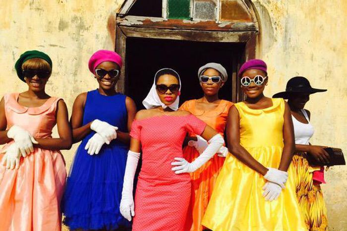 The nightingale on set.