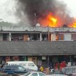 Fire outbreak at the Victoria Island Police barracks