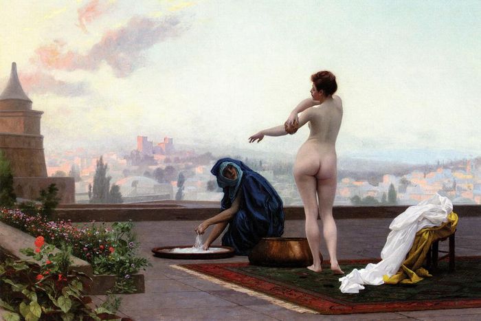 Jean-Léon Gérôme's depiction of Bathsheba bathing
