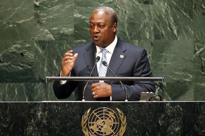 Ghana President John Dramani Mahama addresses the 69th United Nations General Assembly at United Nations Headquarters in New York, September 25, 2014.  REUTERS/Mike Segar