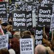 Thousand of people protest against military intervention in Syria