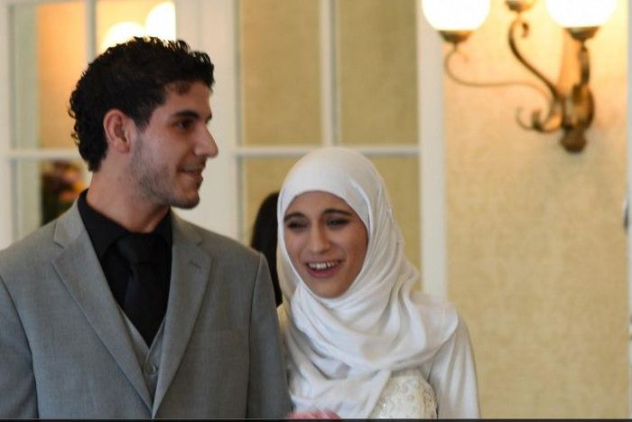 23-yr-old Mohammad Al-Noury and his wife, 21-yr-old Athar Farroukh wedded in Syria but fled barely ten days later after of series of bombings