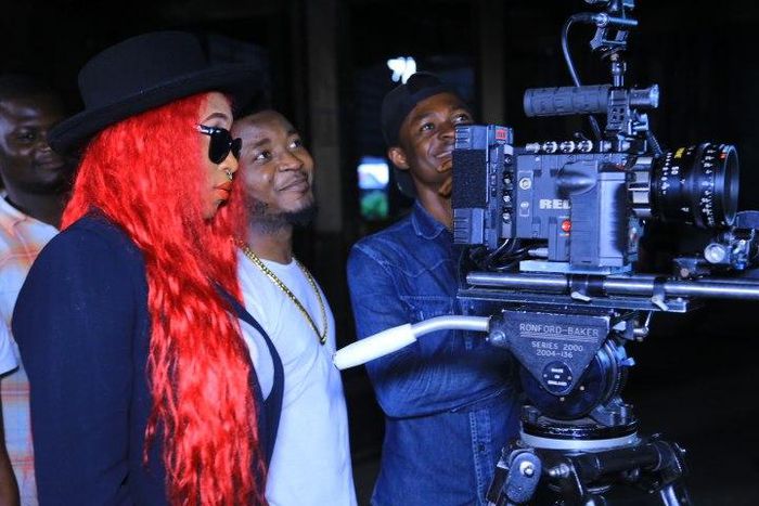 MC Galaxy, Cynthia Morgan, Stonebwoy DJ Jimmy Jatt shoot 'Gogogaga' video