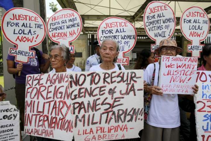 Philippine "comfort women" fear China sea dispute blocks justice from Japan