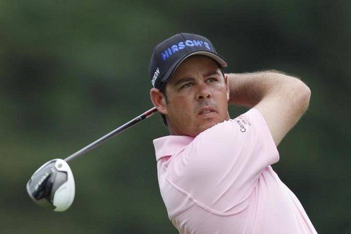 South Africa's Jaco Van Zyl tees off on the 14th hole during the first round of the 2013 U.S. Open golf championship at the Merion Golf Club in Ardmore, Pennsylvania, June 13, 2013. REUTERS/Matt Sullivan