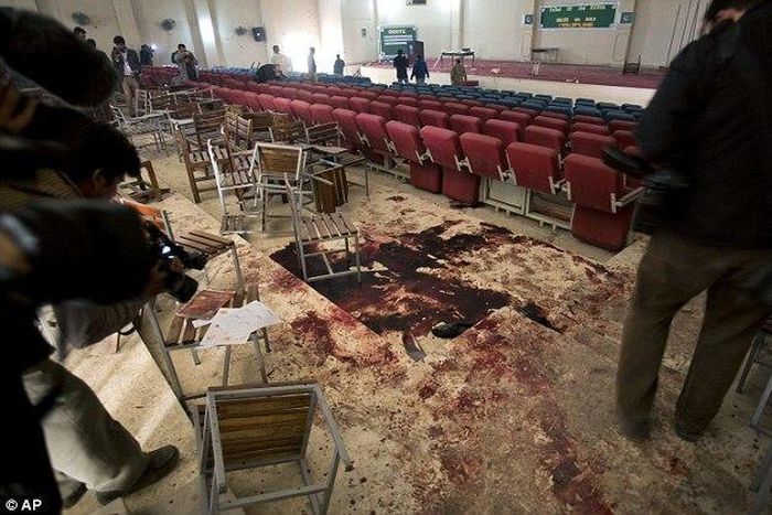 Pakistani Government executes 4 gunmen accused of killing 150 people at a school