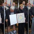 Croatia human rights chief's trousers fall at presidential photoshoot