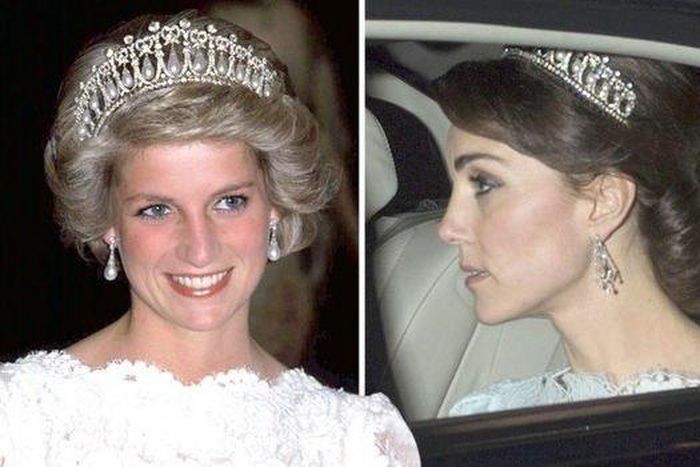The duchess of Cambridge wore Diana’s famous tiara