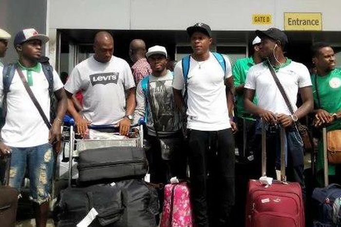 Victorious U-23 players arrive Nigeria
