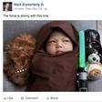 Facebook CEO's dresses his daughter as a 'Star Wars' fan