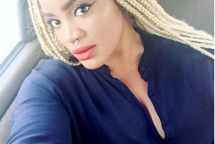 Actress Uche Ogbodo wearing a septum ring that was the rave in 2016