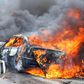 Car burns following an explosion (Photo for illustrative purposes only)