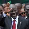 Tanzania's President elect John Pombe Magufuli salutes members of the ruling Chama Cha Mapinduzi Party (CCM) at the party's sub-head office on Lumumba road in Dar es Salaam, October 30, 2015. REUTERS/Sadi Said