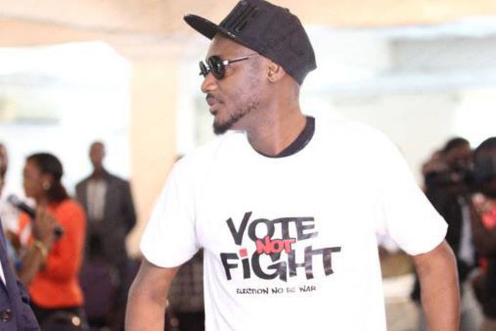 2face at a Vote Not Fight event