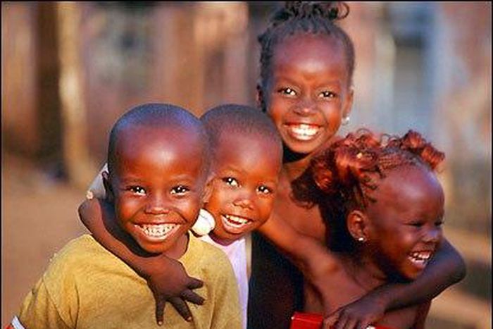 Smiling African children
