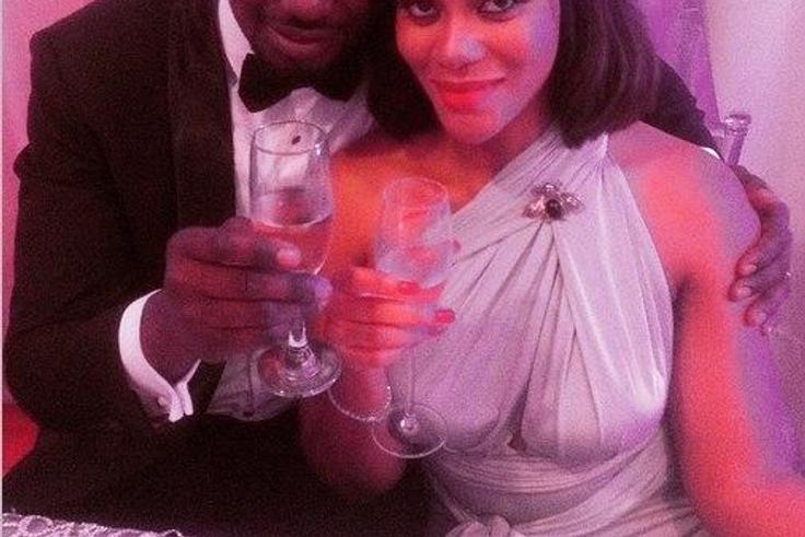 Chris Attoh and Damilola Adegbite tie the knot on February 14, 2015.