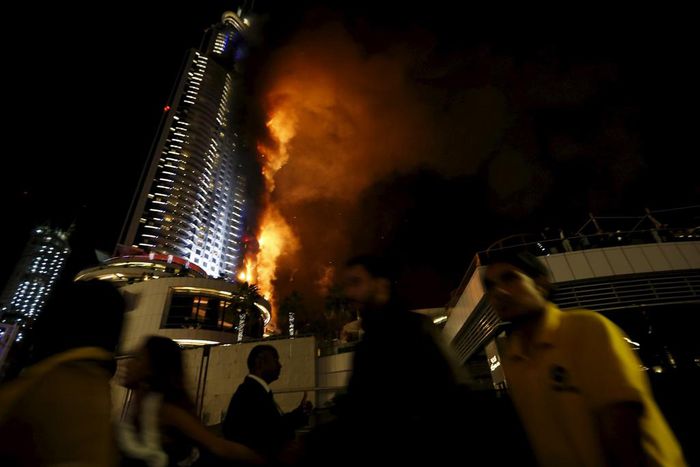 Dubai Hotel on Fire