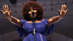 Omawumi makes first post baby appearance