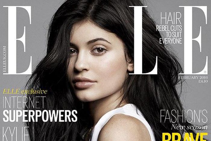 Kylie Jenner on the cover of Elle magazine UK