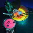 Glow-in-the-dark "lumen-ramen" noodles [Instagram/nakamura.ke]