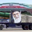 A military truck carrying a missile and a picture of Iran"s Supreme Leader Ayatollah Ali Khamenei is seen during a parade marking the anniversary of the Iran-Iraq war (1980-88) in Tehran, in this September 22, 2015 file photo.