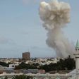 A file photo shows smoke from the Jazeera hotel during an attack earlier this year in Somalia"s capital Mogadishu, July 26, 2015.