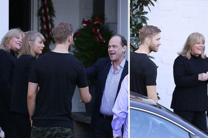 Calvin Harris spotted meeting with girlfriend, Taylor Swift's parents