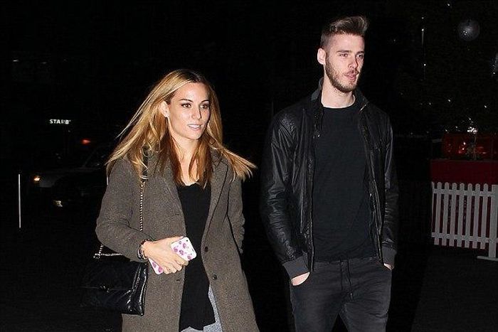 David De Gea and Edurne Garcia