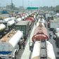 Trailers causing traffic in Apapa