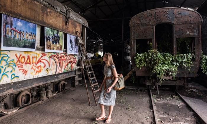 Art exhibition at railway yard in Lagos [The guardian]