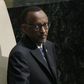 President Paul Kagame of Rwanda waits to address attendees during the 70th session of the United Nations General Assembly at the U.N. Headquarters in New York, September 29, 2015. REUTERS/Carlo Allegri