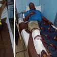 Father and son on hospital bed after being shot by robbers
