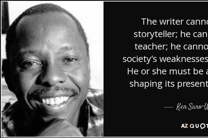 10 heartfelt, relatable and intelligent quotes from Ken Saro-Wiwa