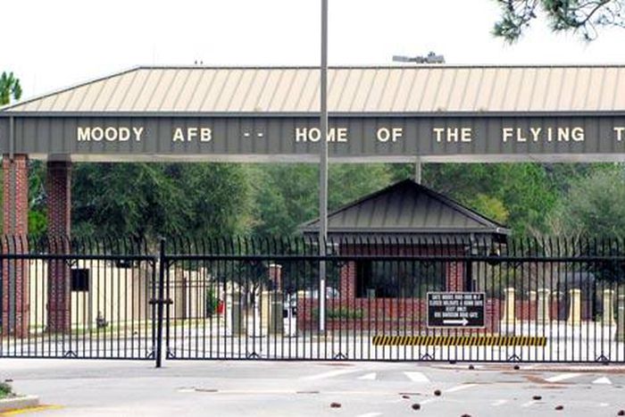 Entrance of the Moody Airforce Base.